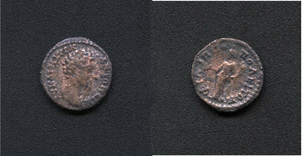 (№ ……) 6.3.  МАРК  АВРЕЛИЙ   (161 - 180г. сл.Хр.) 
АЕ 19;   4,7гр.
А.  АV КАІ МАV……  (глава на императора надясно)
R.   ΦΙΛΙΠΠΟПОΛЕІТ (Дионисий гол прав наляво, в д.ръка държи /кантарос?/, в л.ръка държи тирс с панделка)